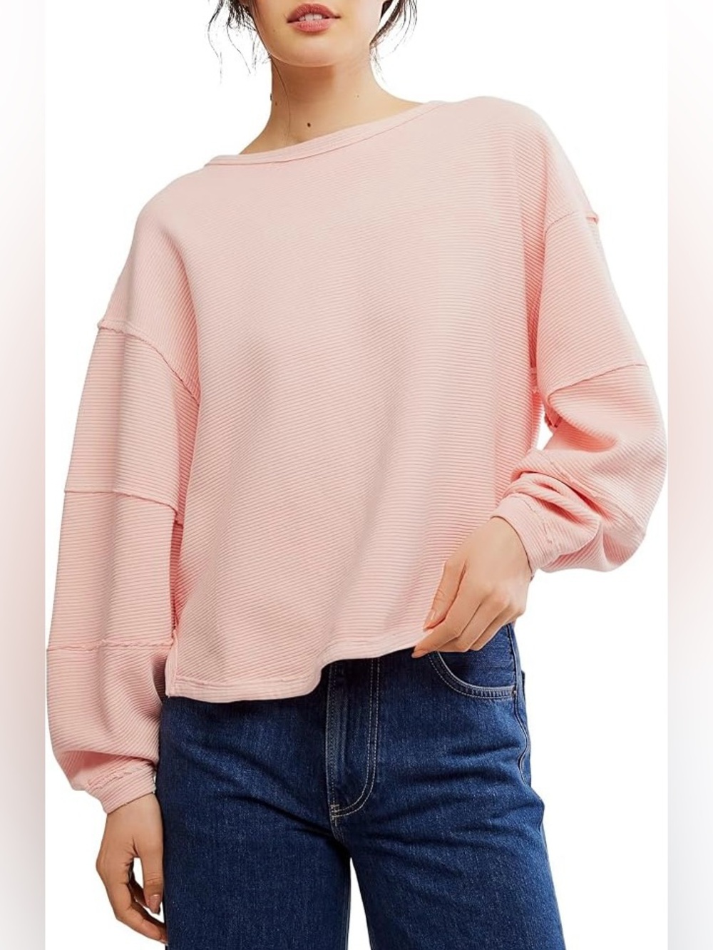 Free People We The Free Total Eclipse Extra Oversized Sweatshirt Blossom XXL